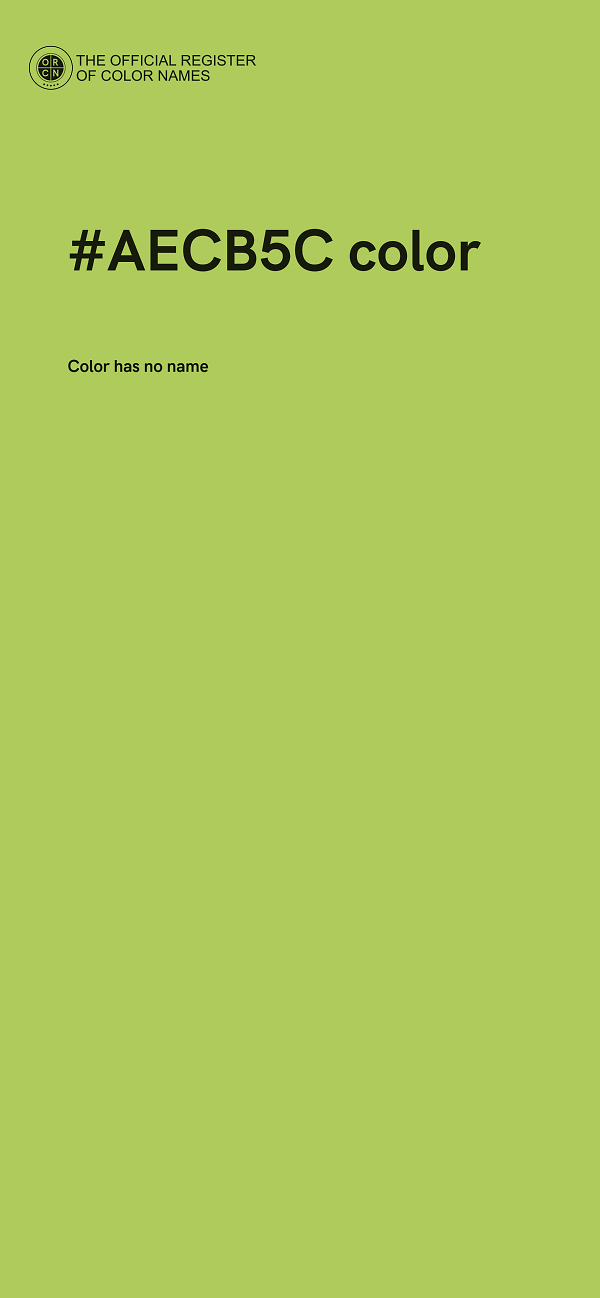 #AECB5C color image