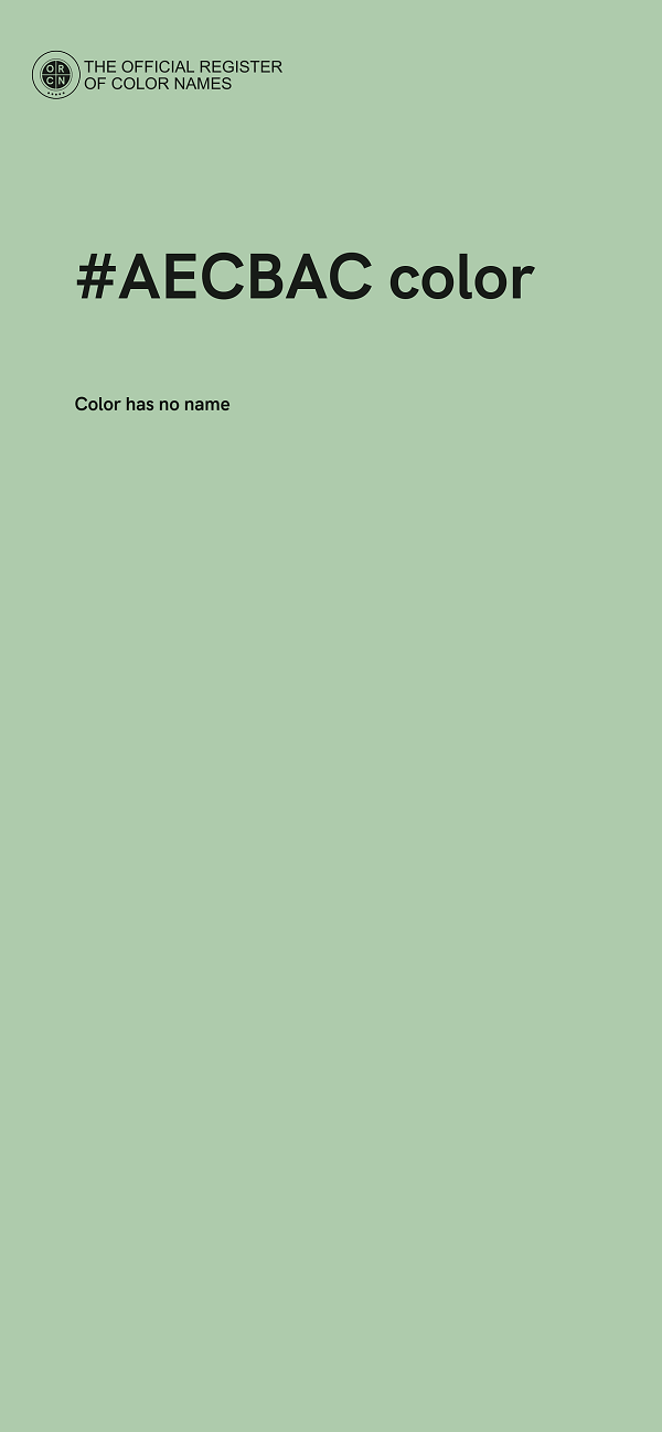 #AECBAC color image