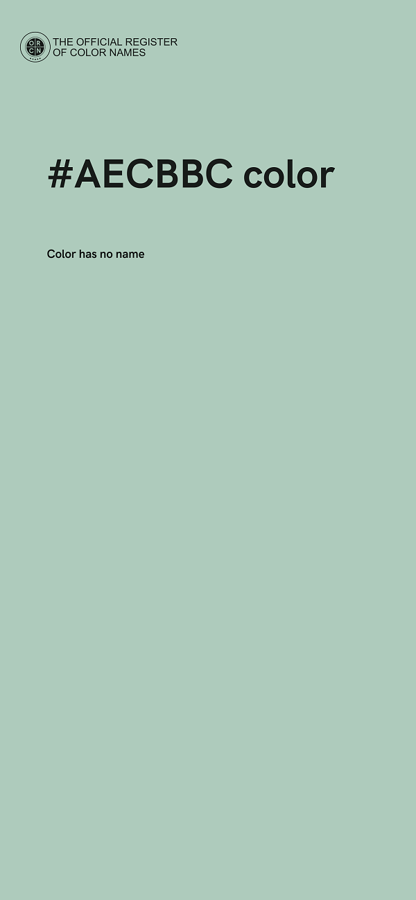 #AECBBC color image
