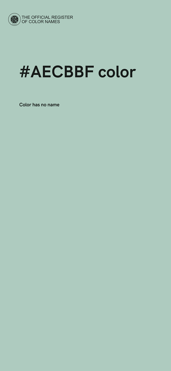 #AECBBF color image