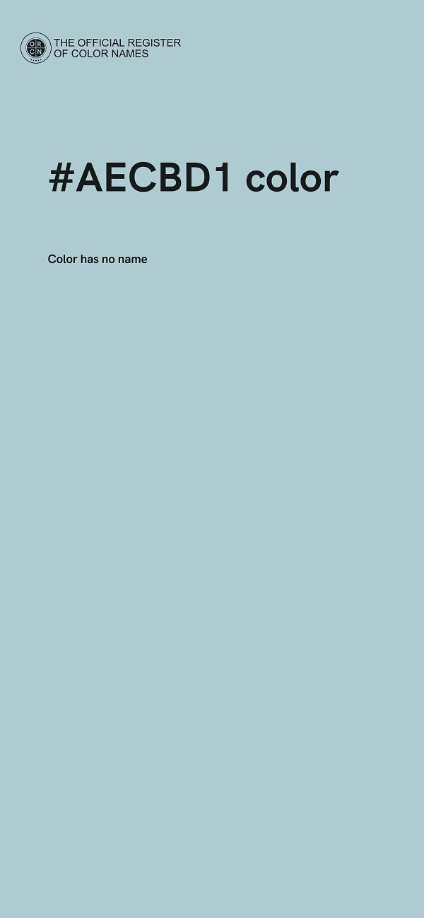 #AECBD1 color image