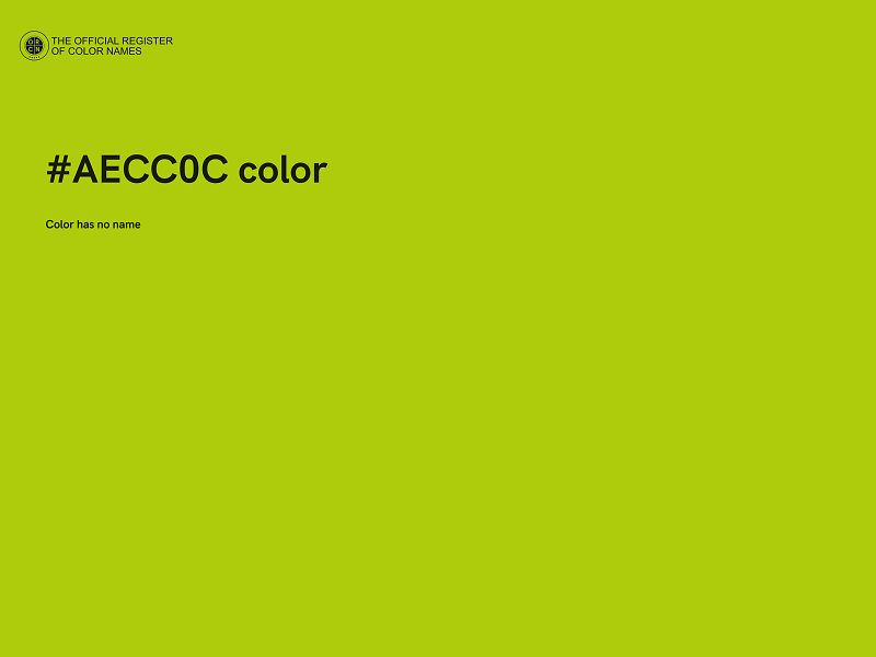 #AECC0C color image