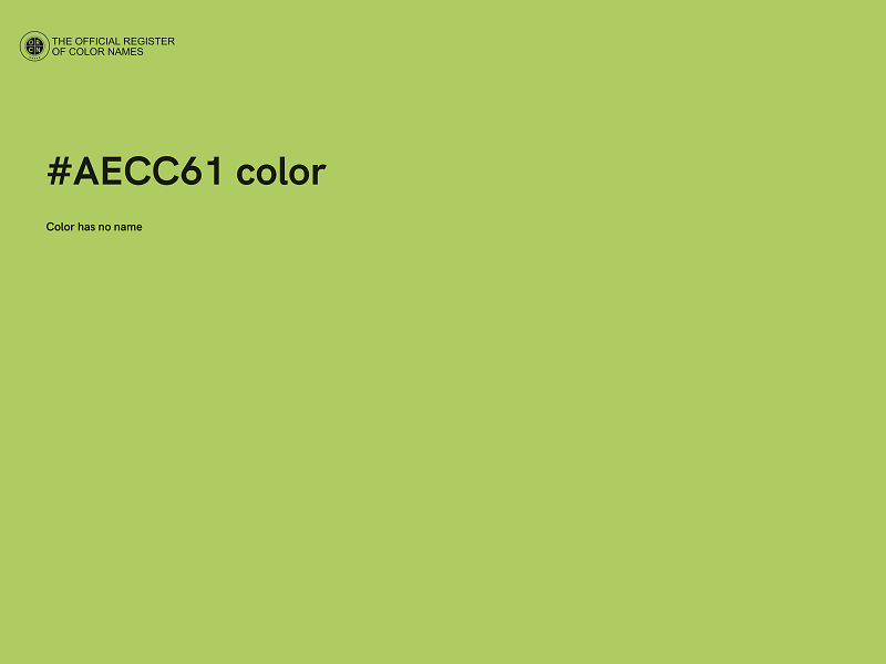 #AECC61 color image