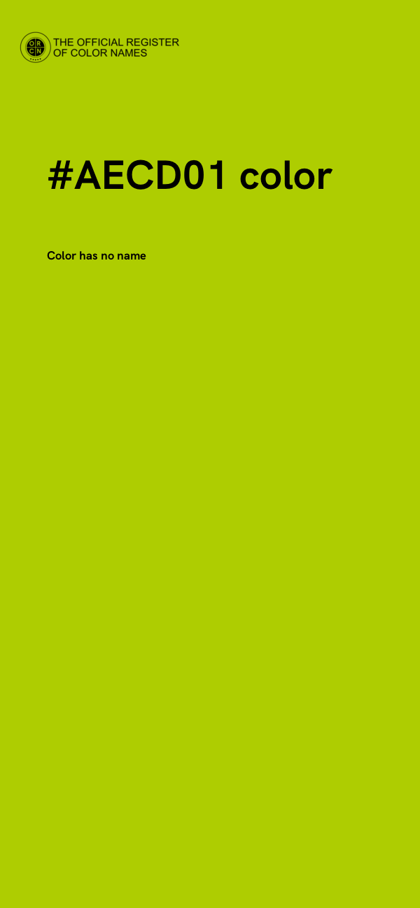 #AECD01 color image