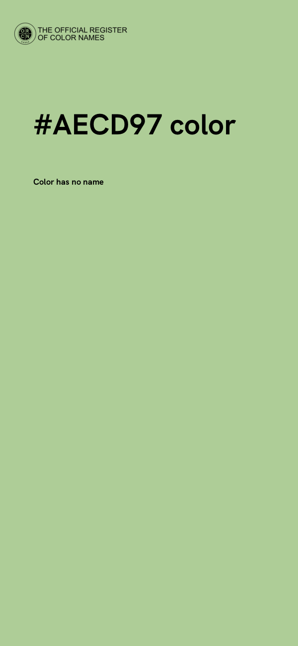#AECD97 color image