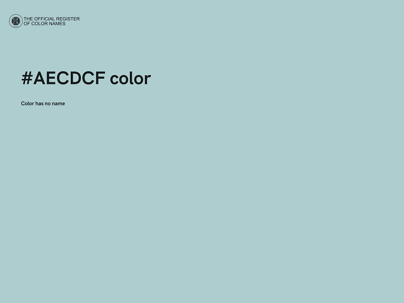 #AECDCF color image