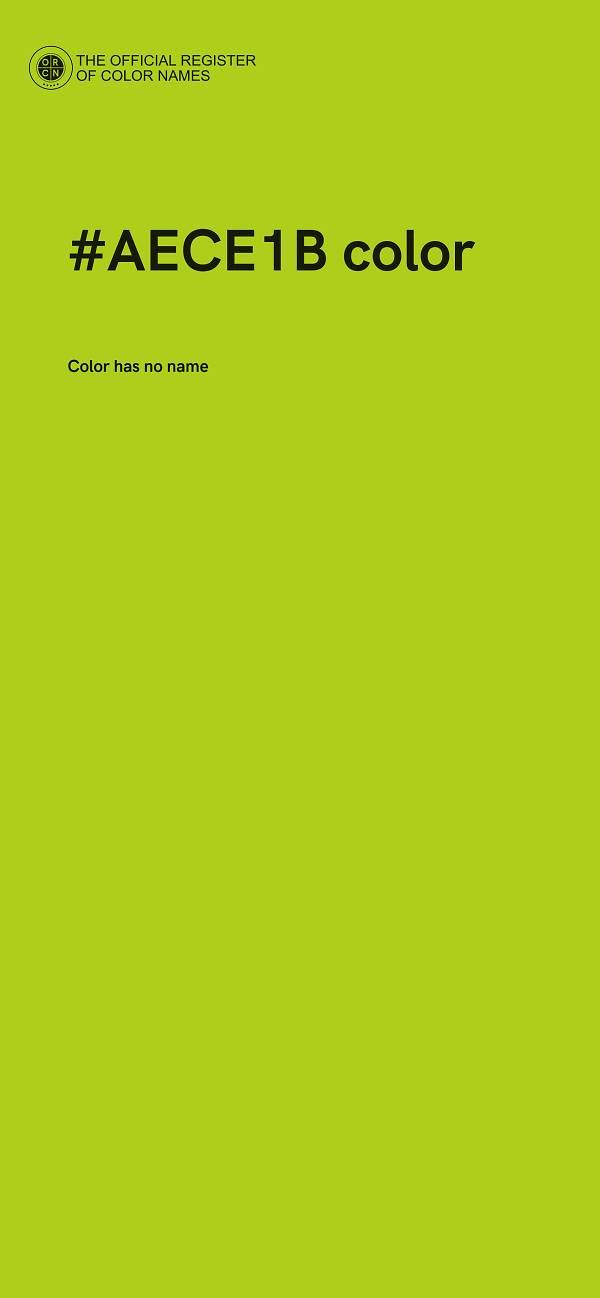 #AECE1B color image