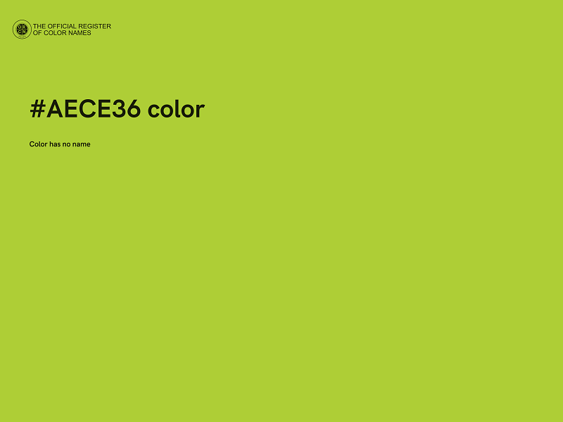 #AECE36 color image