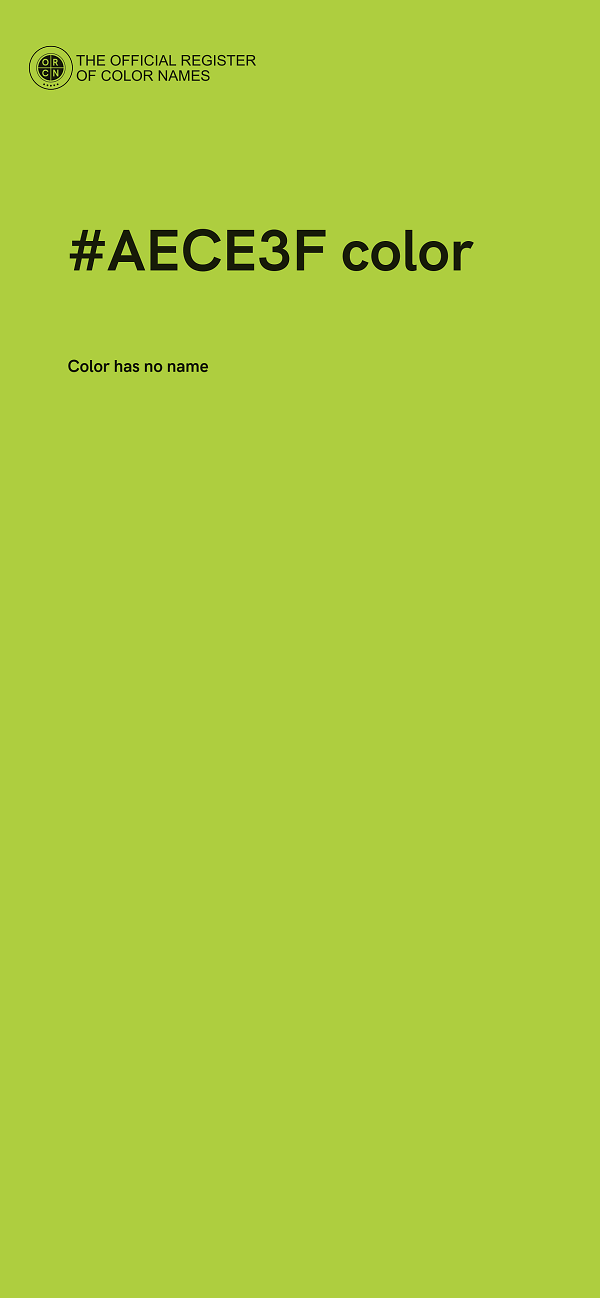 #AECE3F color image