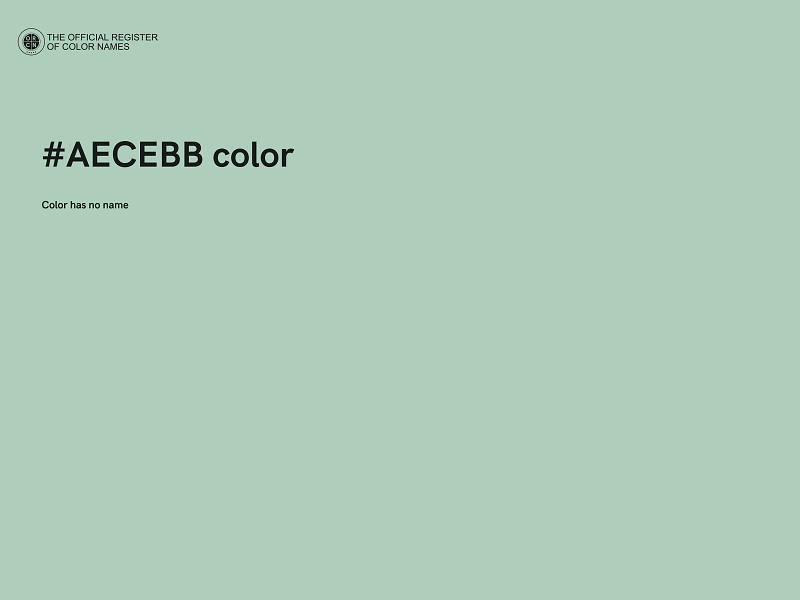 #AECEBB color image