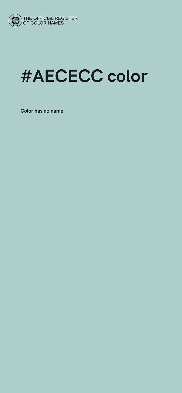 #AECECC color image