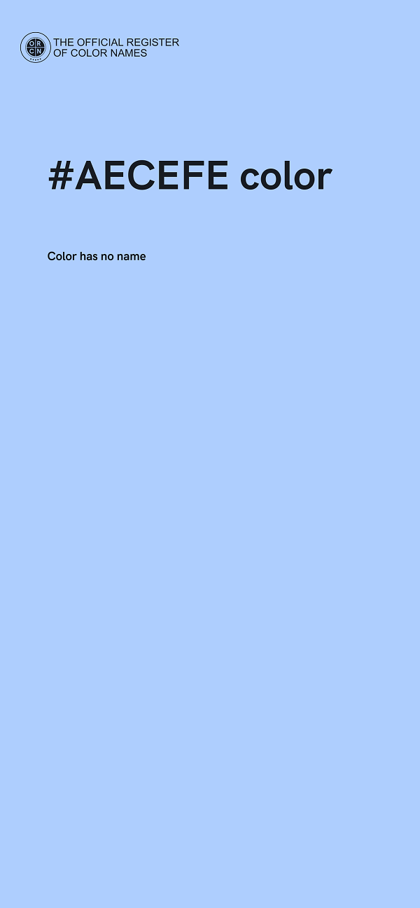 #AECEFE color image