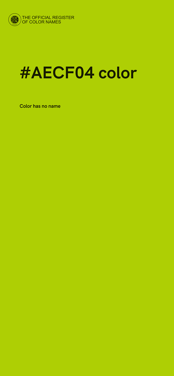 #AECF04 color image