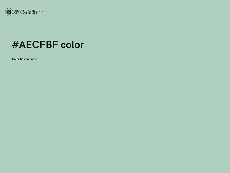 #AECFBF color image