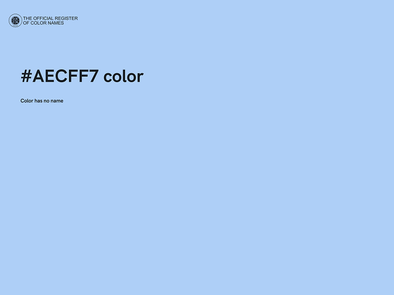 #AECFF7 color image