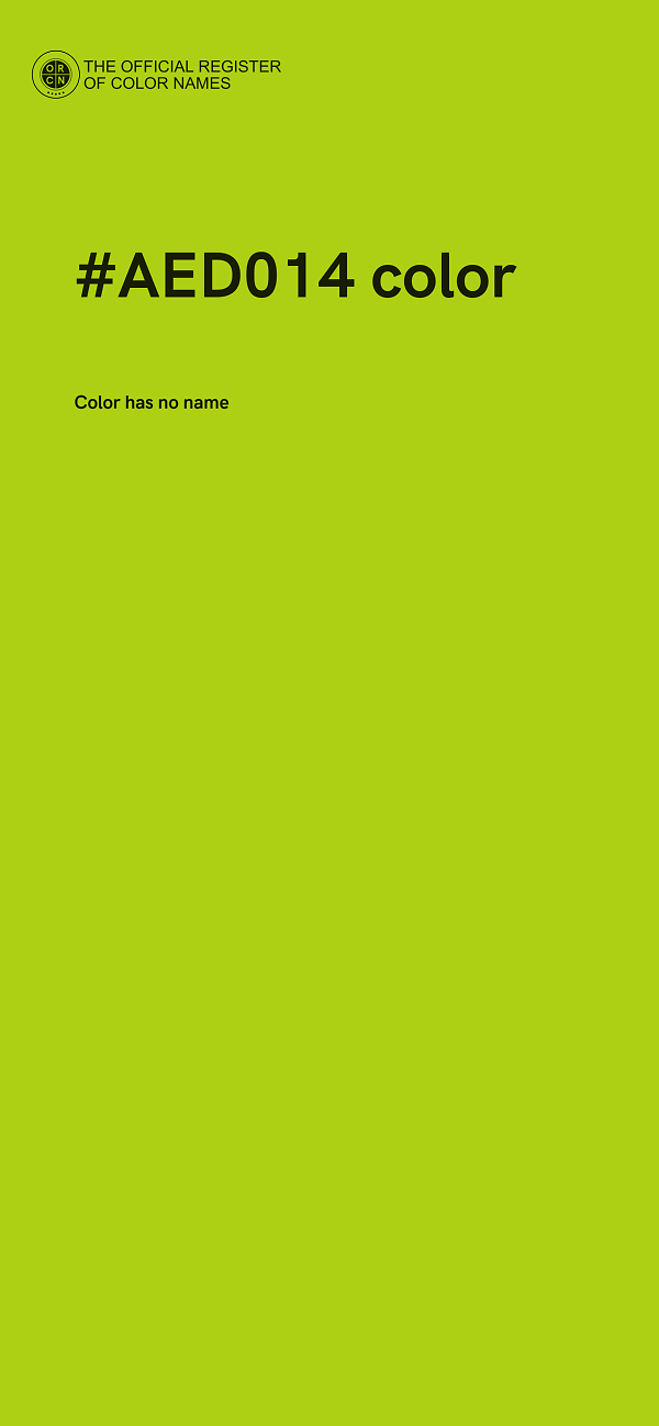 #AED014 color image