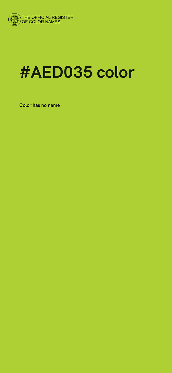 #AED035 color image