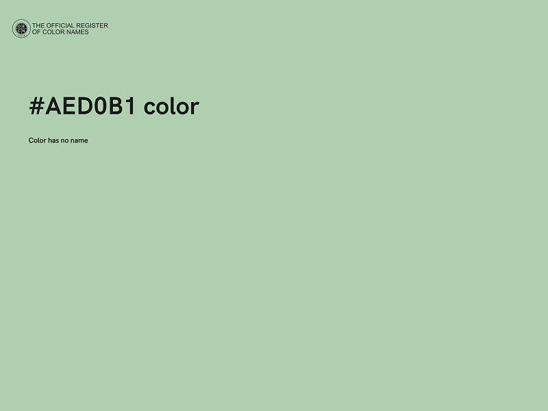 #AED0B1 color image