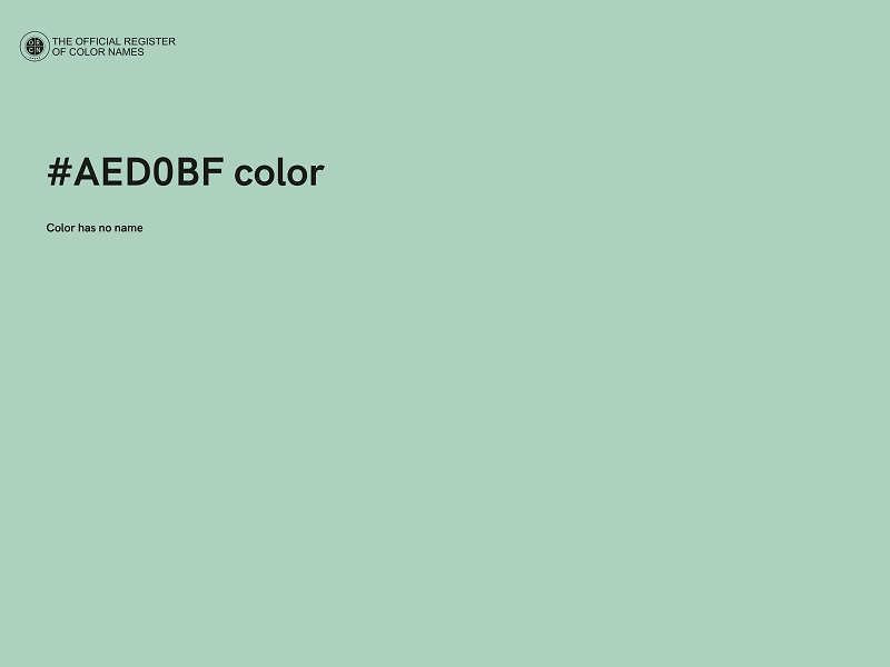 #AED0BF color image