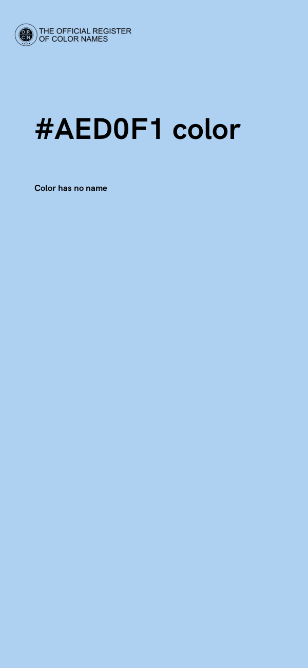 #AED0F1 color image