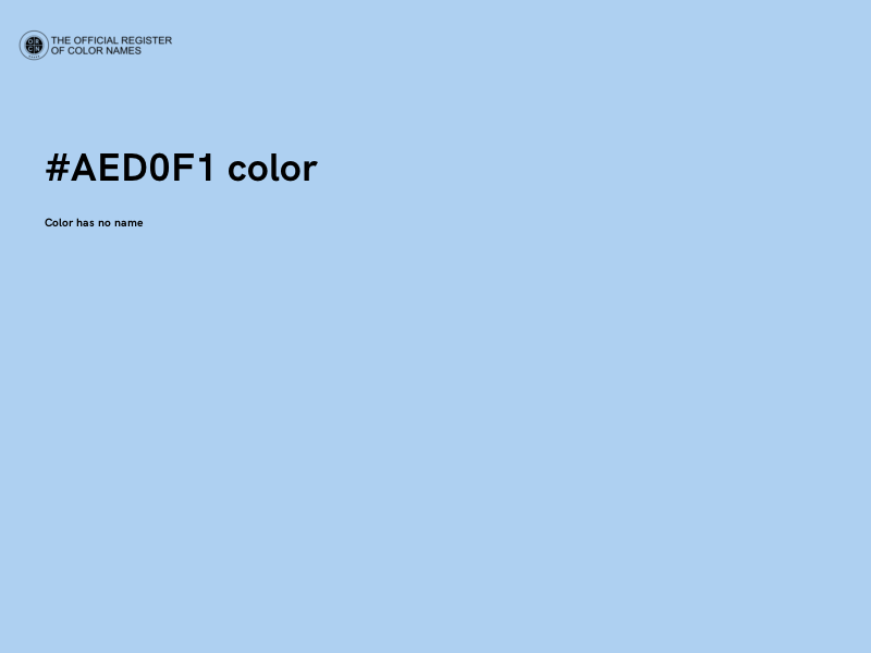 #AED0F1 color image