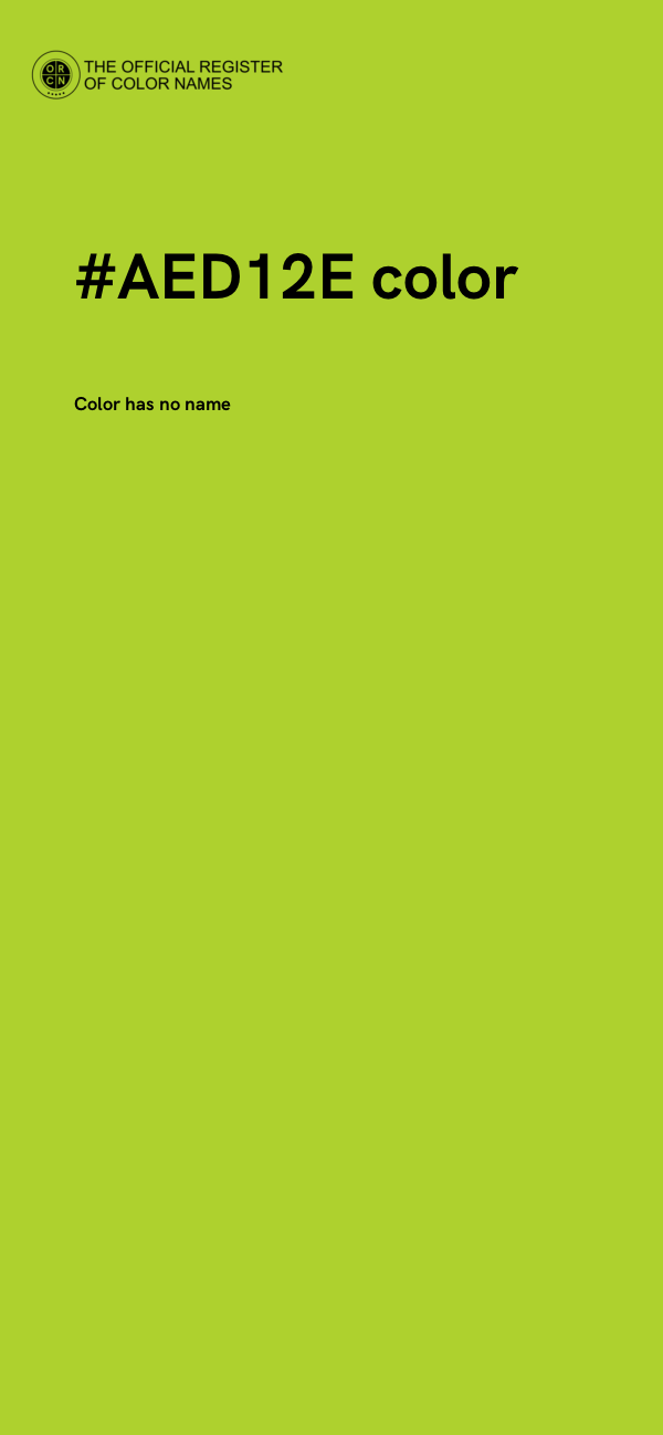 #AED12E color image