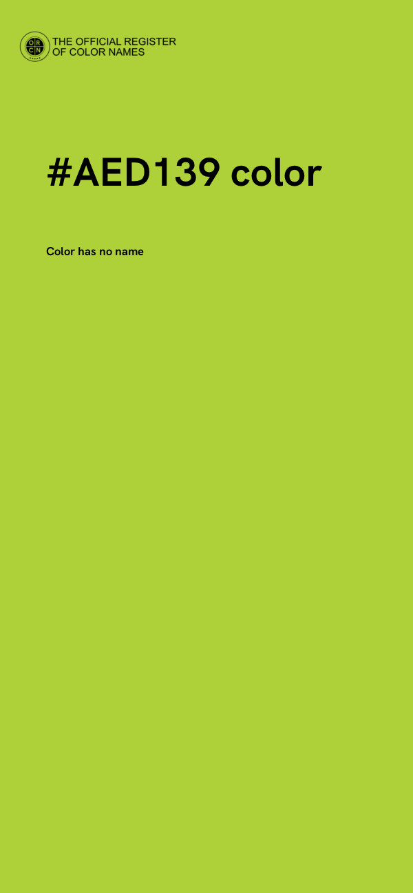 #AED139 color image