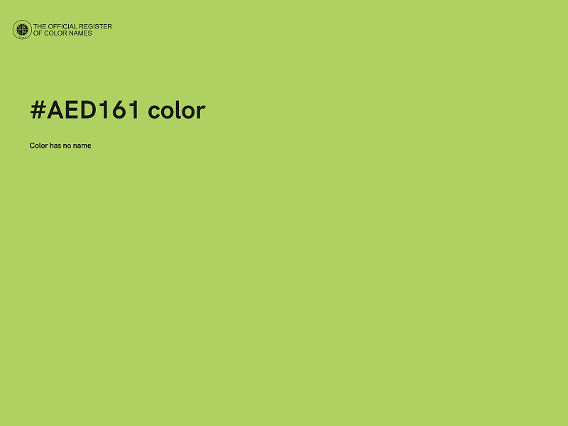 #AED161 color image