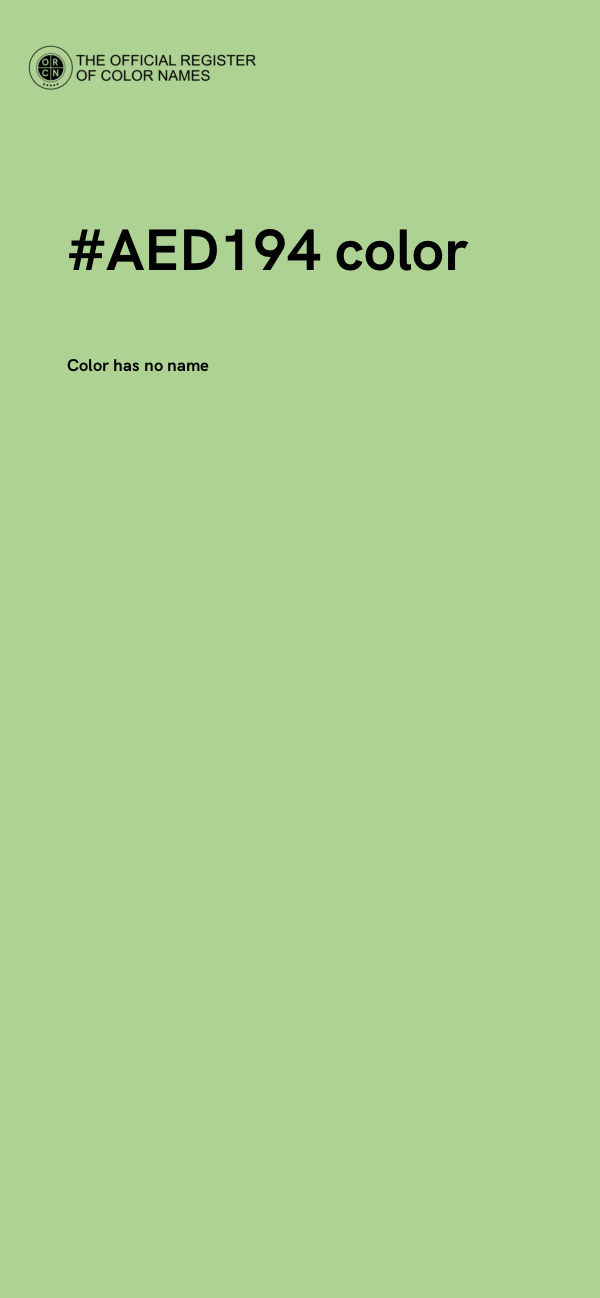 #AED194 color image