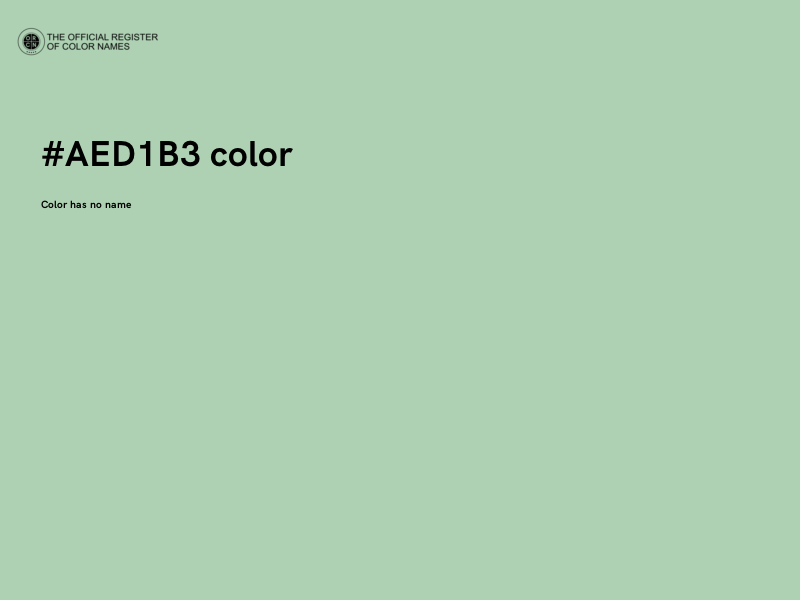 #AED1B3 color image