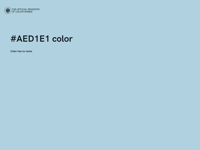 #AED1E1 color image