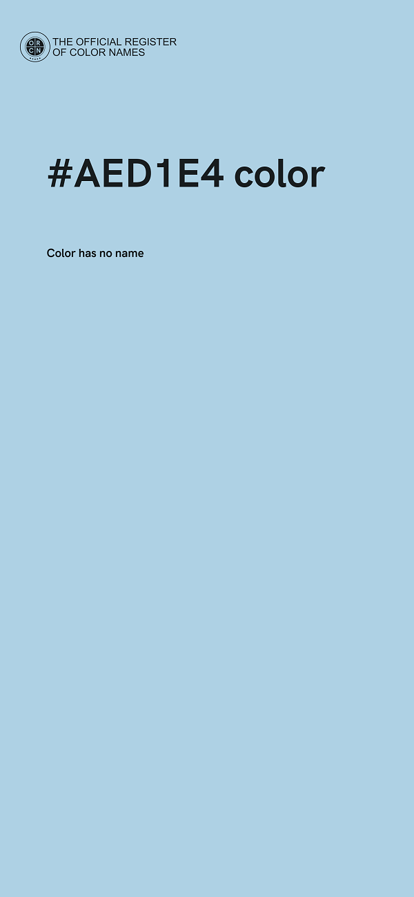 #AED1E4 color image