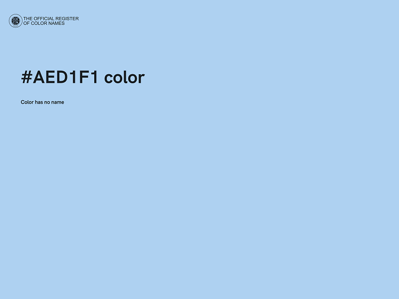 #AED1F1 color image