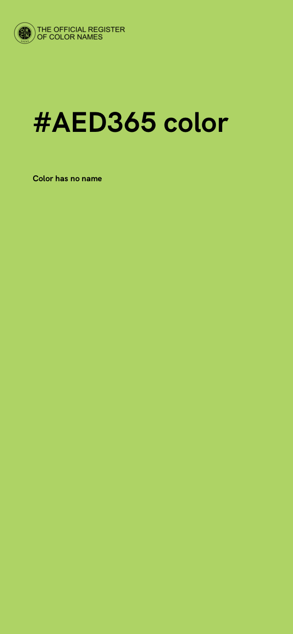 #AED365 color image