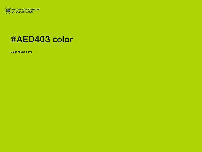 #AED403 color image