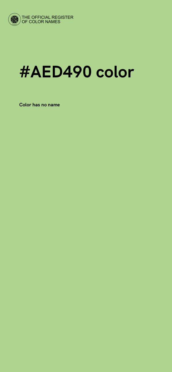 #AED490 color image