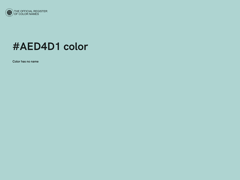 #AED4D1 color image