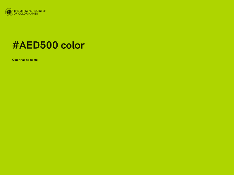 #AED500 color image