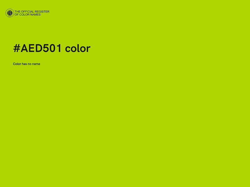 #AED501 color image