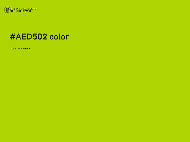 #AED502 color image