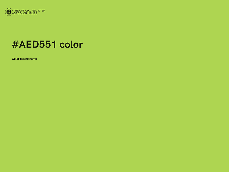 #AED551 color image