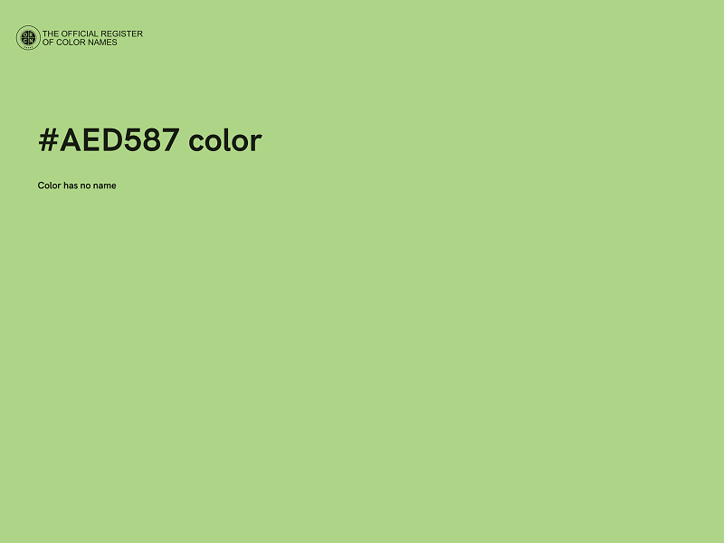 #AED587 color image