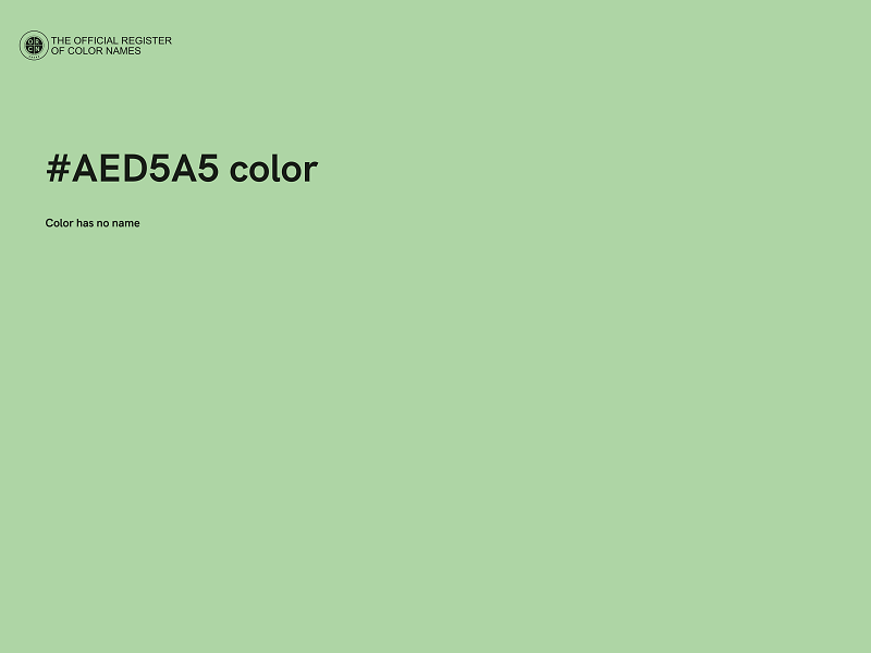 #AED5A5 color image