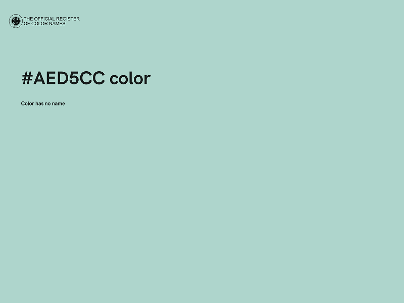 #AED5CC color image