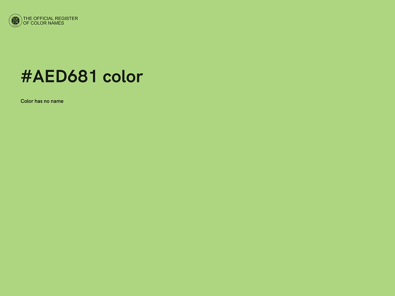 #AED681 color image