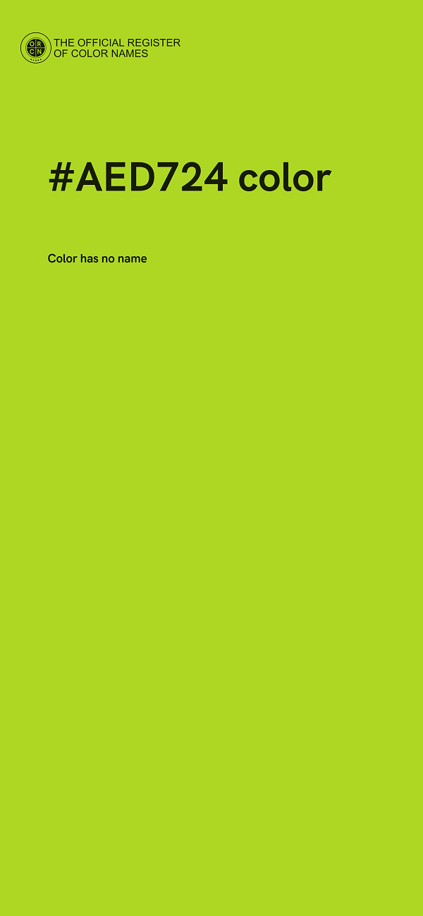 #AED724 color image