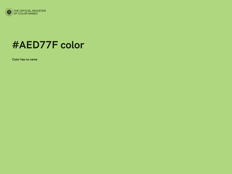 #AED77F color image