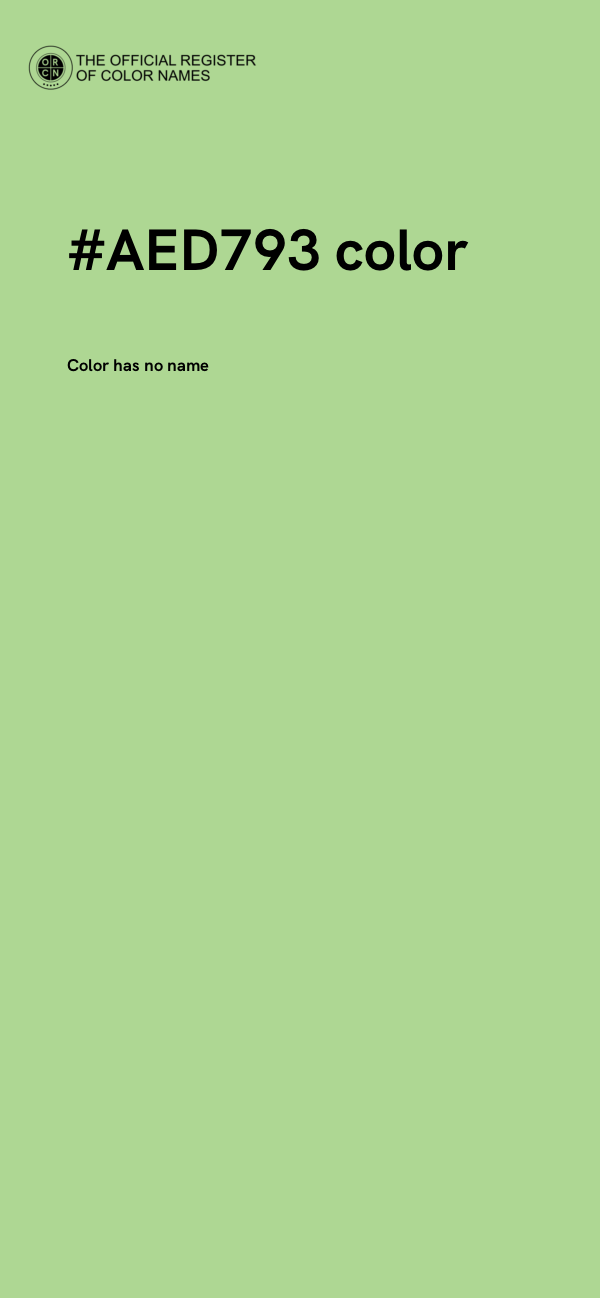 #AED793 color image