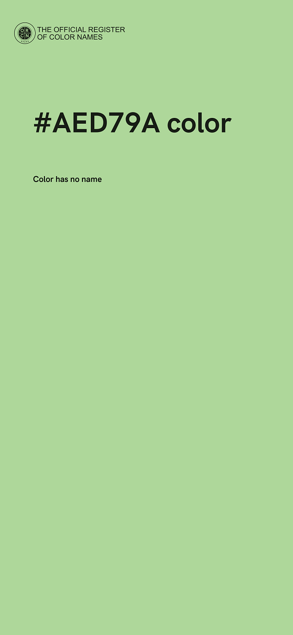 #AED79A color image