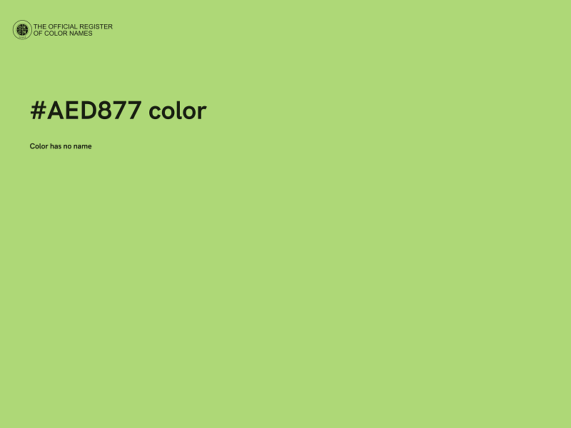 #AED877 color image